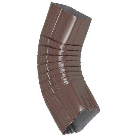 AMERIMAX HOME PRODUCTS 4526519 3 x 4 in. B Elbow Downspout - Brown Aluminum, 10PK 5023171